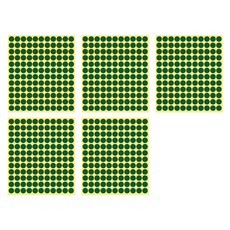 8/13/25/50mm Round Sticker Dots Adhesive Labels Cool-toned