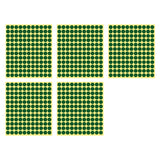8/13/25/50mm Round Sticker Dots Adhesive Labels Cool-toned