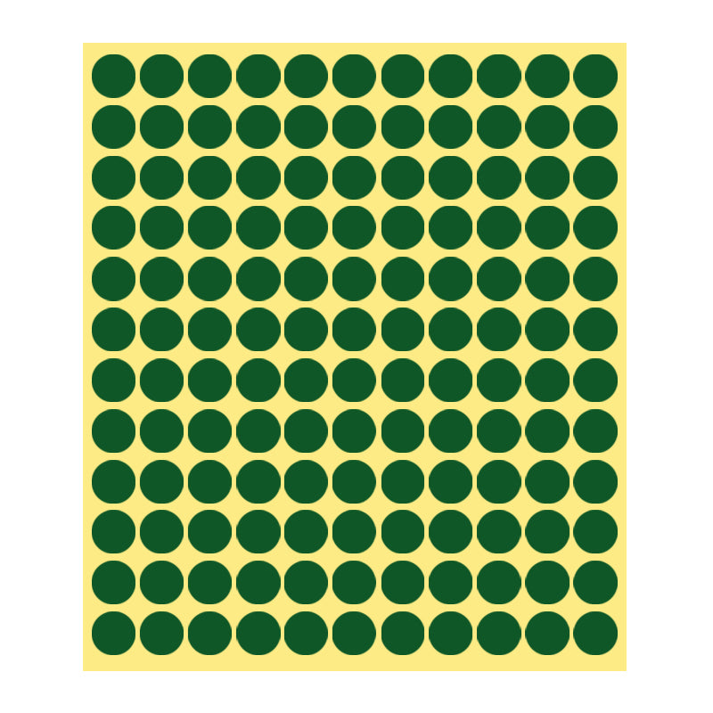 8/13/25/50mm Round Sticker Dots Adhesive Labels Cool-toned