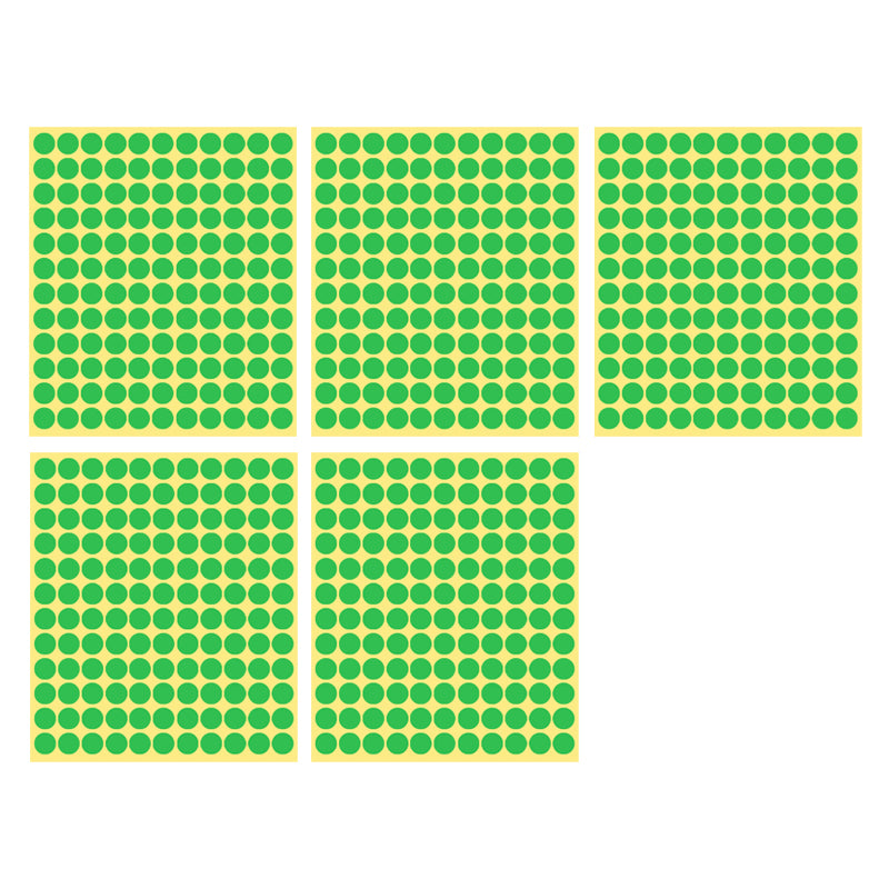 8/13/25/50mm Round Sticker Dots Adhesive Labels Cool-toned