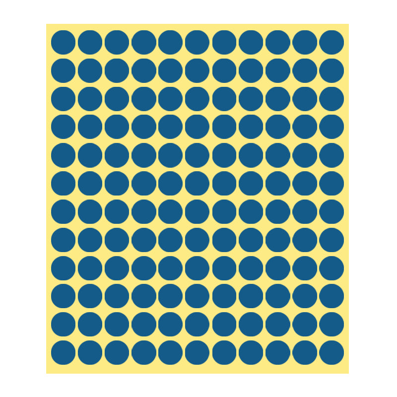 8/13/25/50mm Round Sticker Dots Adhesive Labels Cool-toned