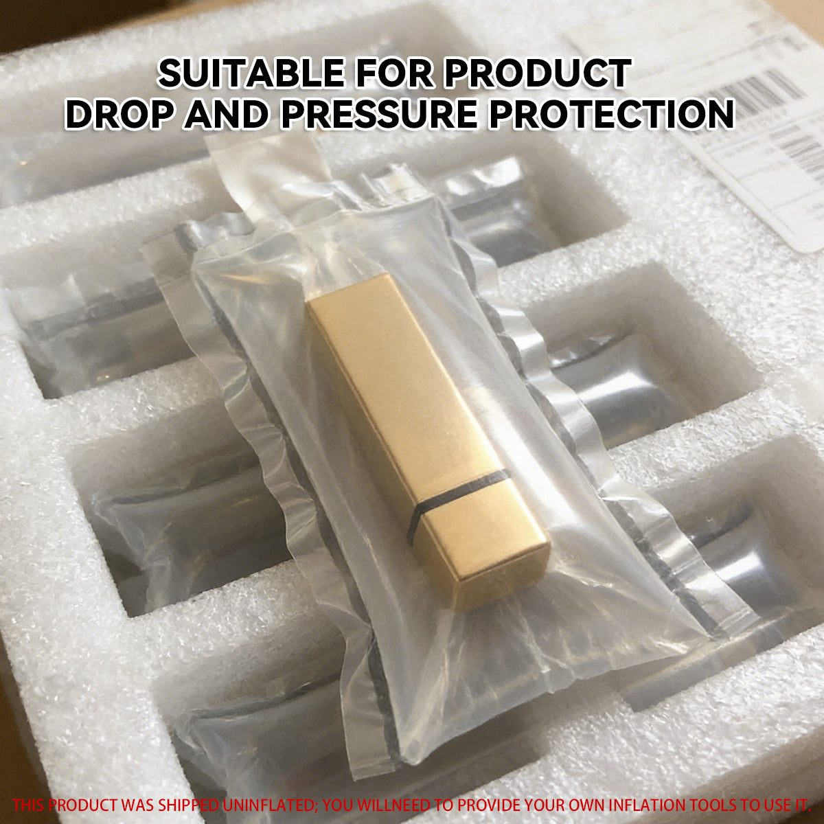 100PCS Clear Inflatable Lipstick Protective Bags Shockproof Packaging
