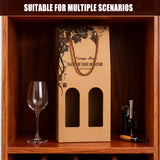 10PCS Wine Paper Bags Brown Kraft Single/Double Bottle Carrier