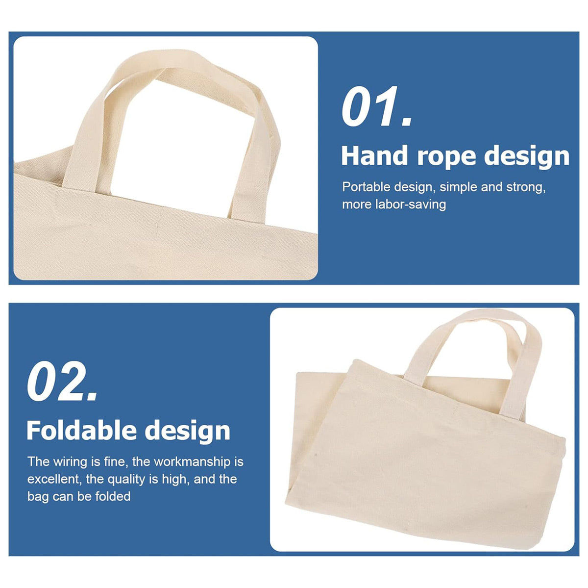 10PCS Double Wine Bottle Canvas Gift Bags with Handles Reusable