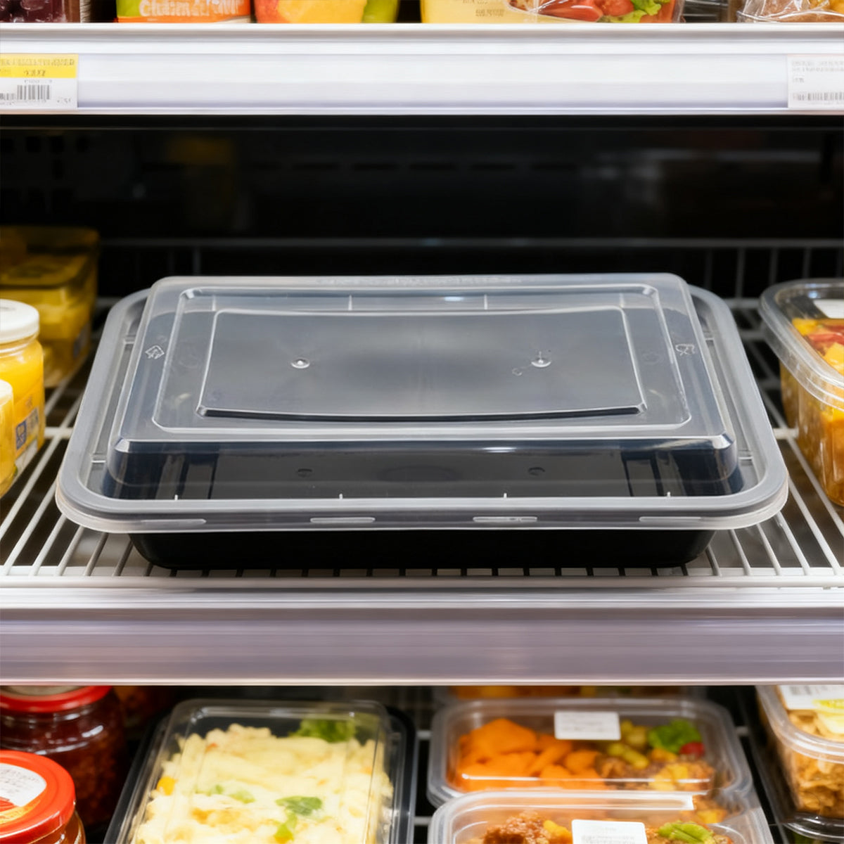 30PCS Food-Grade Takeout Packaging Boxes with Clear Lids for Meal Prep