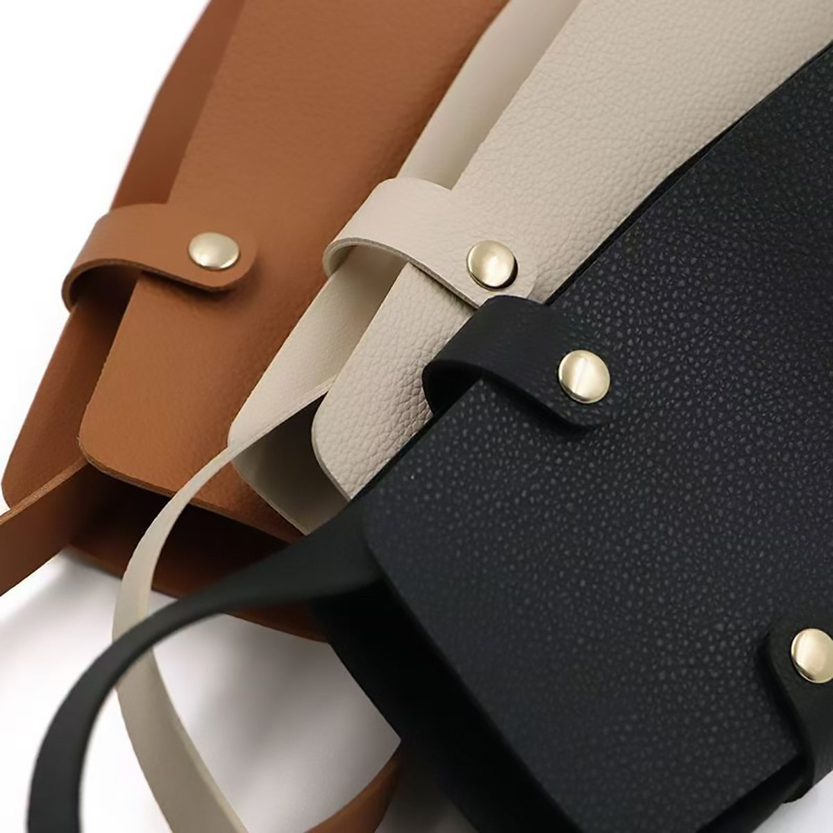 2PCS PU Leather Wine Tote Bag Portable Single Bottle Gift Carrier