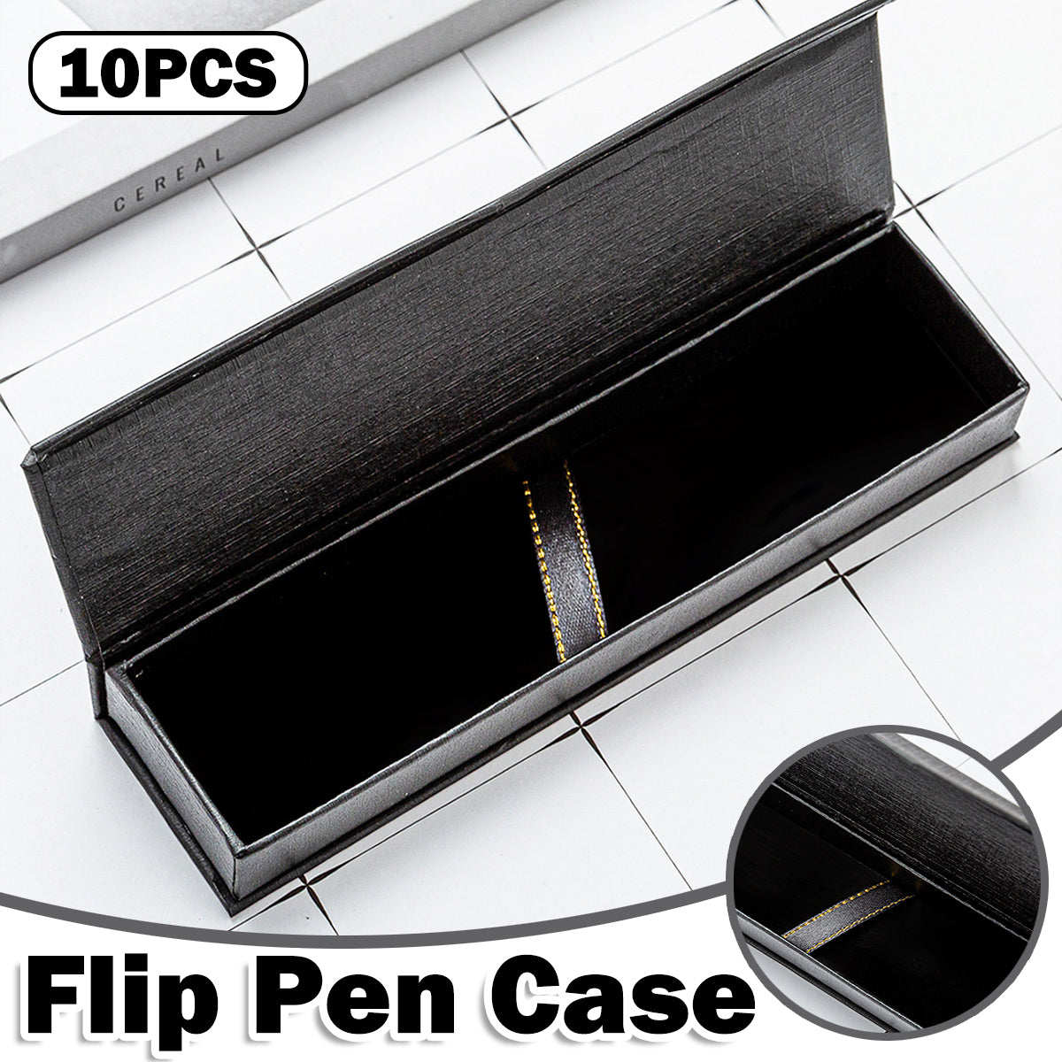 10pcs Black Pen Gift Boxes Clamshell Display Packaging