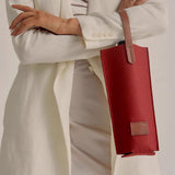 Felt Wine Tote Bag Single Bottle Carrier with Leather Handle
