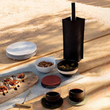 Felt Wine Tote Bag Single Bottle Carrier with Leather Handle