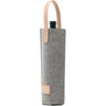 Felt Wine Tote Bag Single Bottle Carrier with Leather Handle