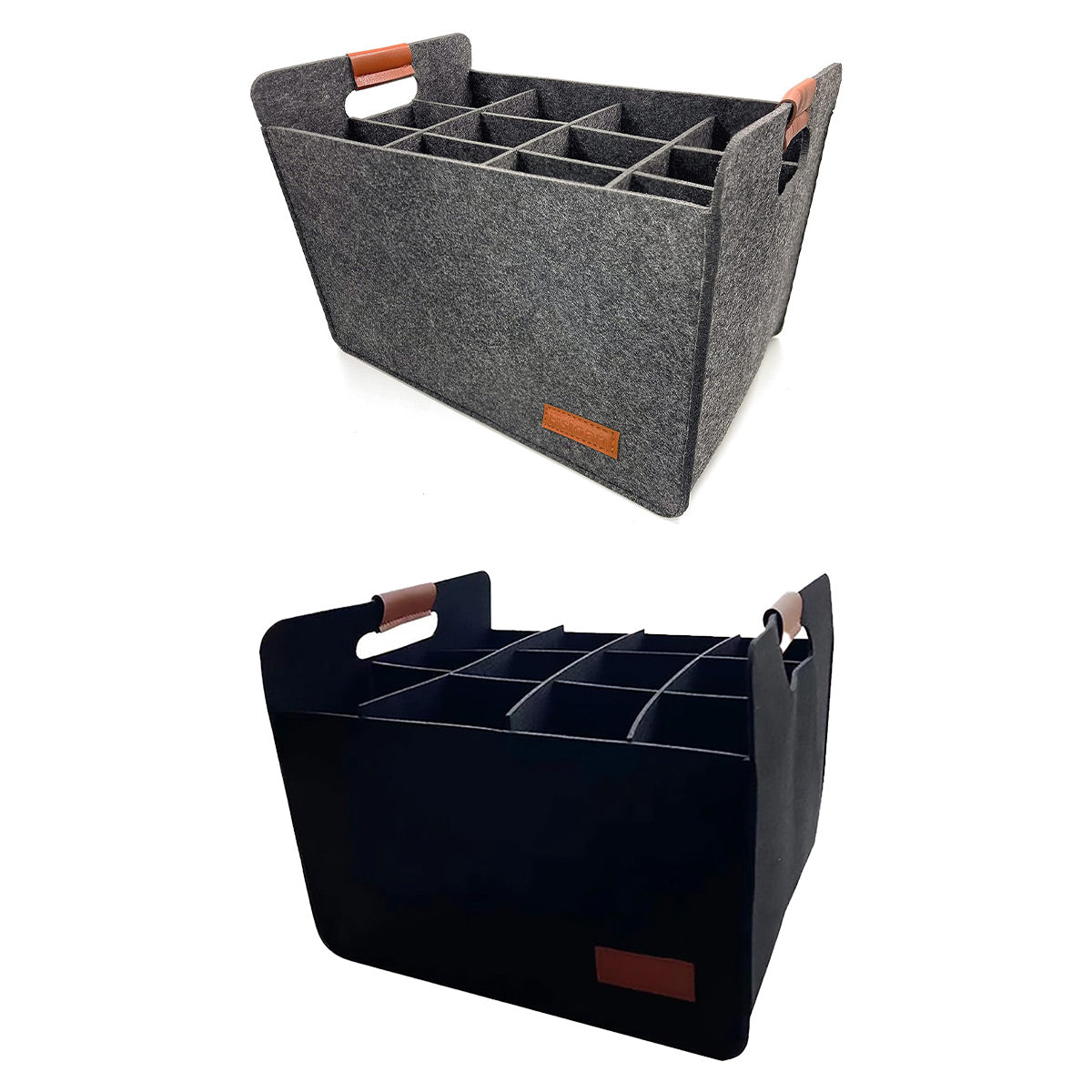 Portable 12 Bottle Wine Carrier Felt Storage Case 40kg Capacity