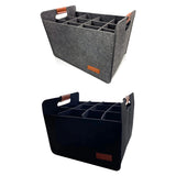 Portable 12 Bottle Wine Carrier Felt Storage Case 40kg Capacity