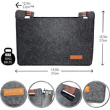 Portable 12 Bottle Wine Carrier Felt Storage Case 40kg Capacity