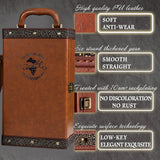 Portable Wine Gift Box Single or Double Bottle with 4 Accessories