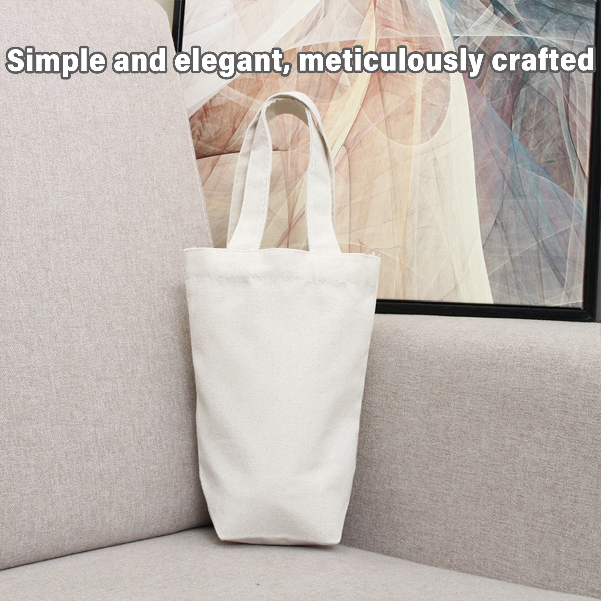 Wine Bag Canvas Burlap 10PCS