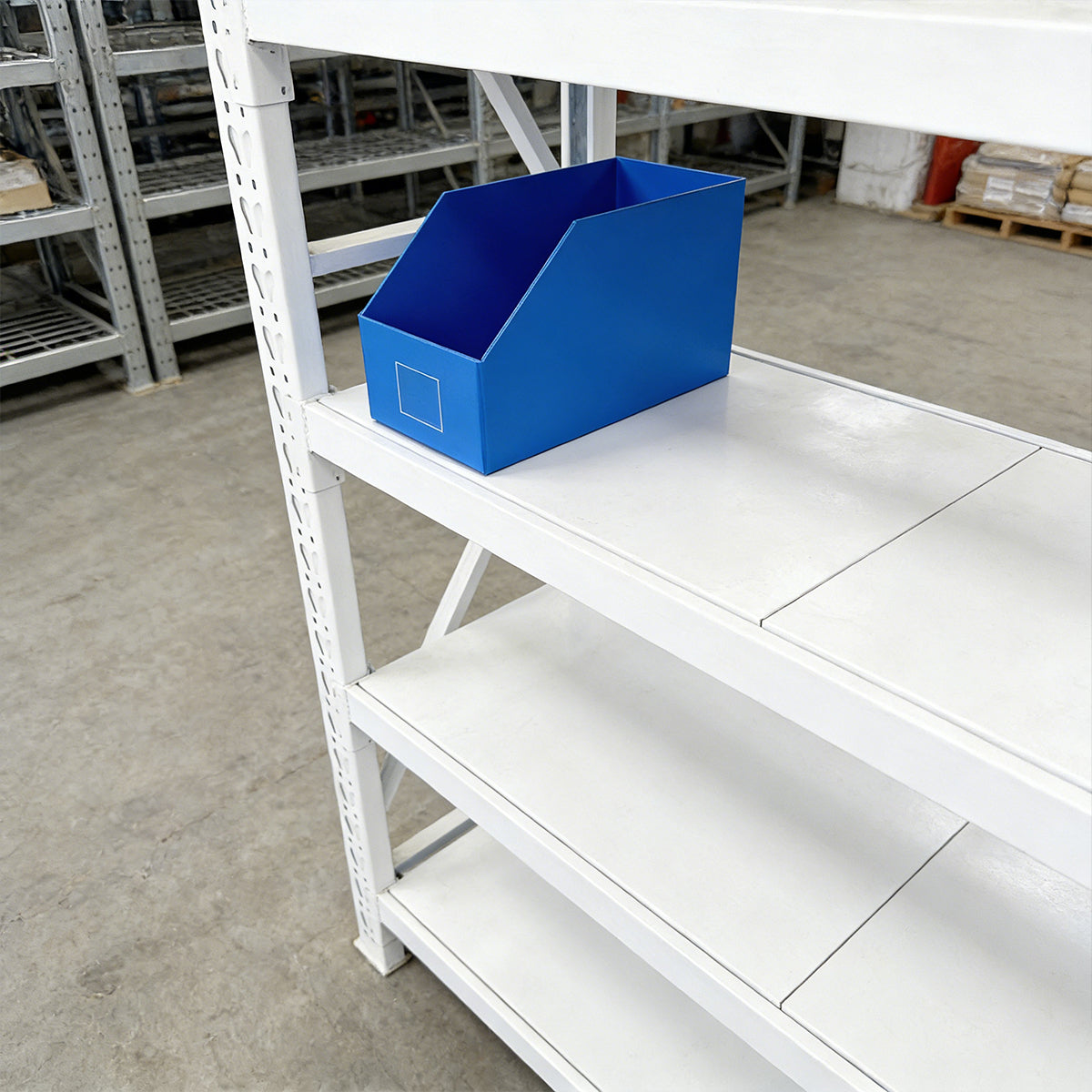 Waterproof Shelf Storage Boxes Stackable Tool Bins 5PCS