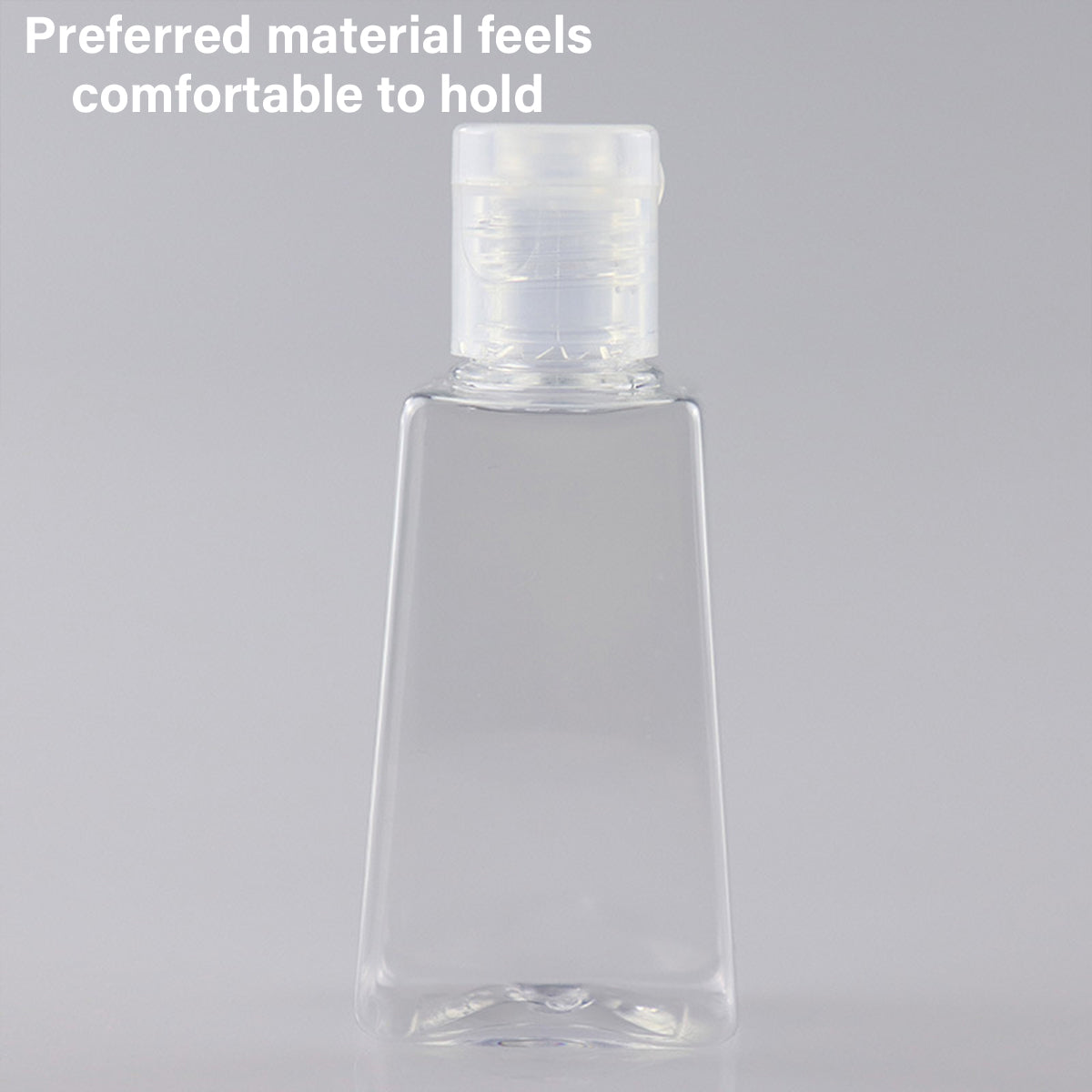 100pcs 30ml 60ml Trapezoidal Clear Refillable Cosmetic Bottles