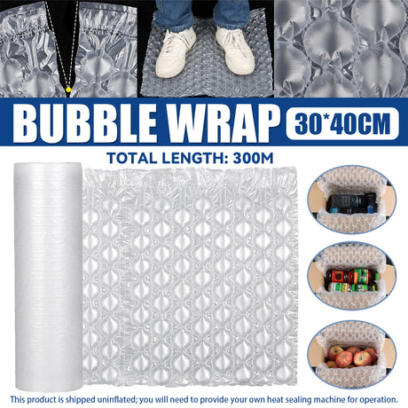 Clear Bubble Wrap Roll Shock Absorbent Packaging for Shipping