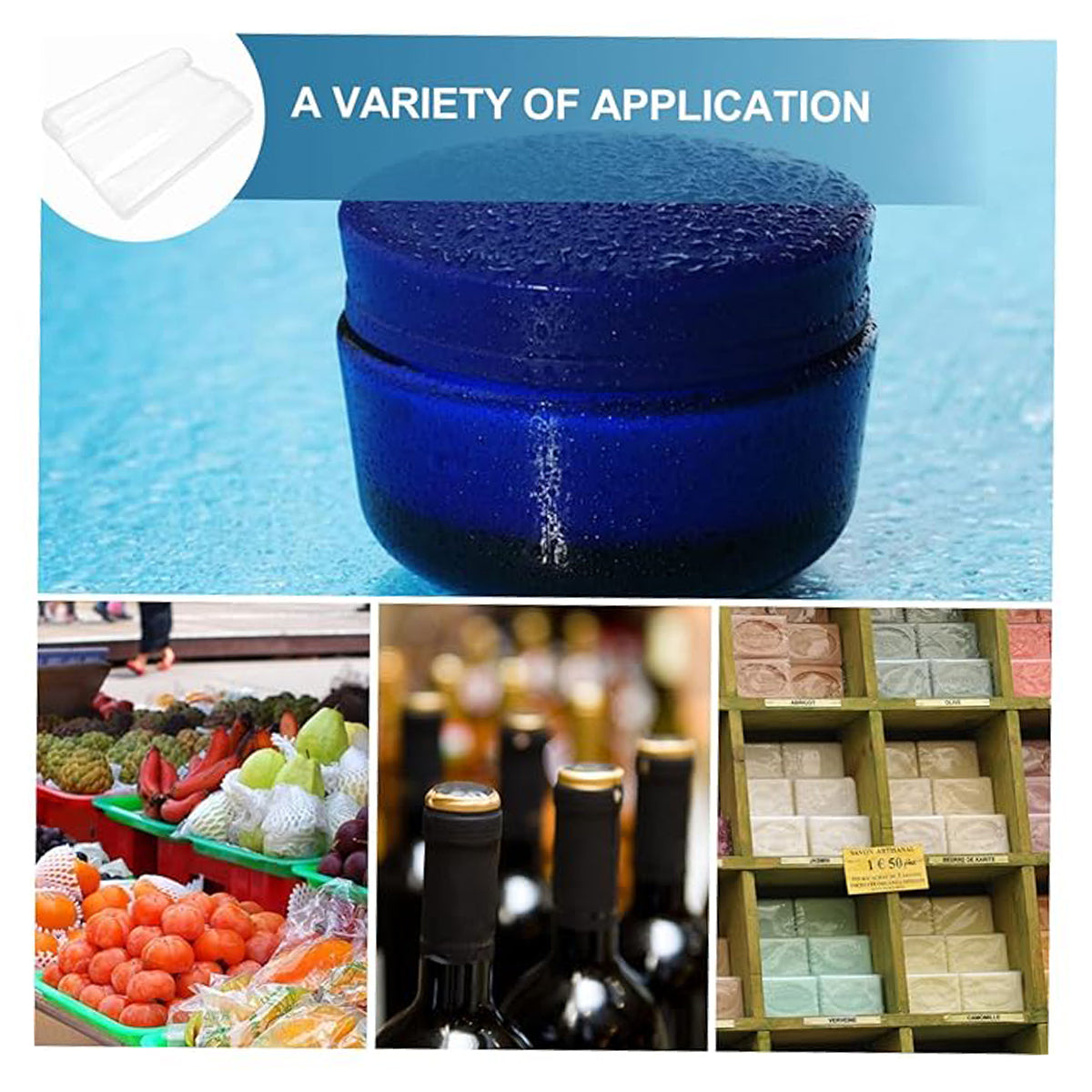 Food-Grade POF Heat Shrink Bags 100/200PCS for Vacuum Sealer Packaging