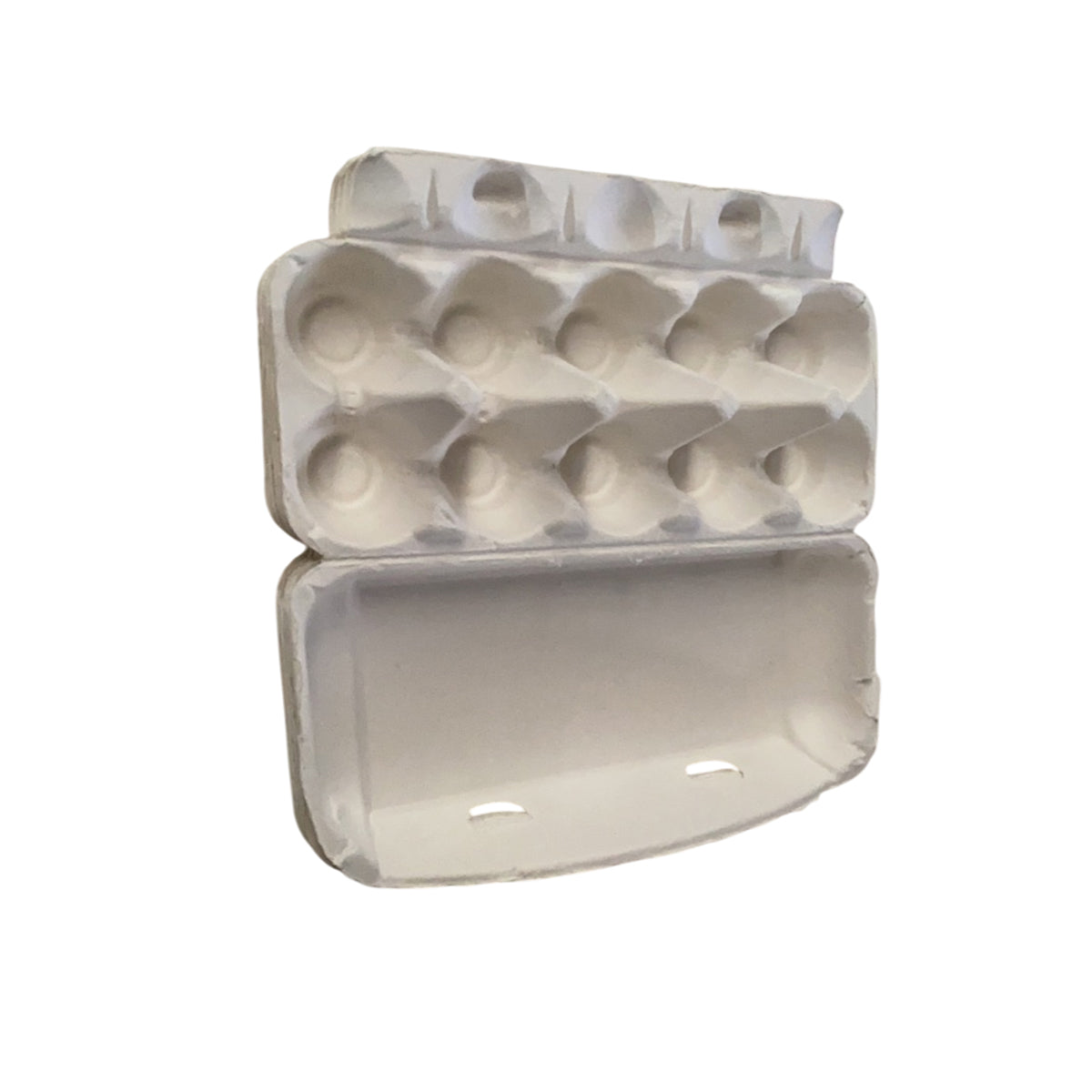 150PCS 10 Slot Paper Egg Trays Molded Pulp Stackable for Egg Packaging