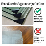 100pcs Plastic Corner Protectors for Frame Furniture Edge