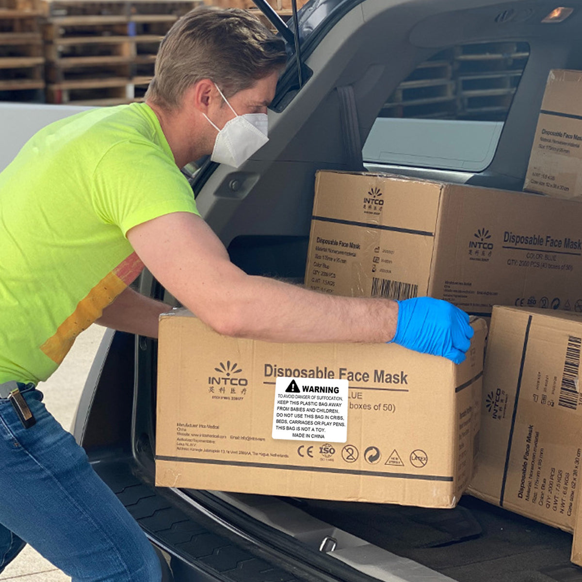 Anti-Choking Warning Labels Water-Based Adhesive Safety Stickers