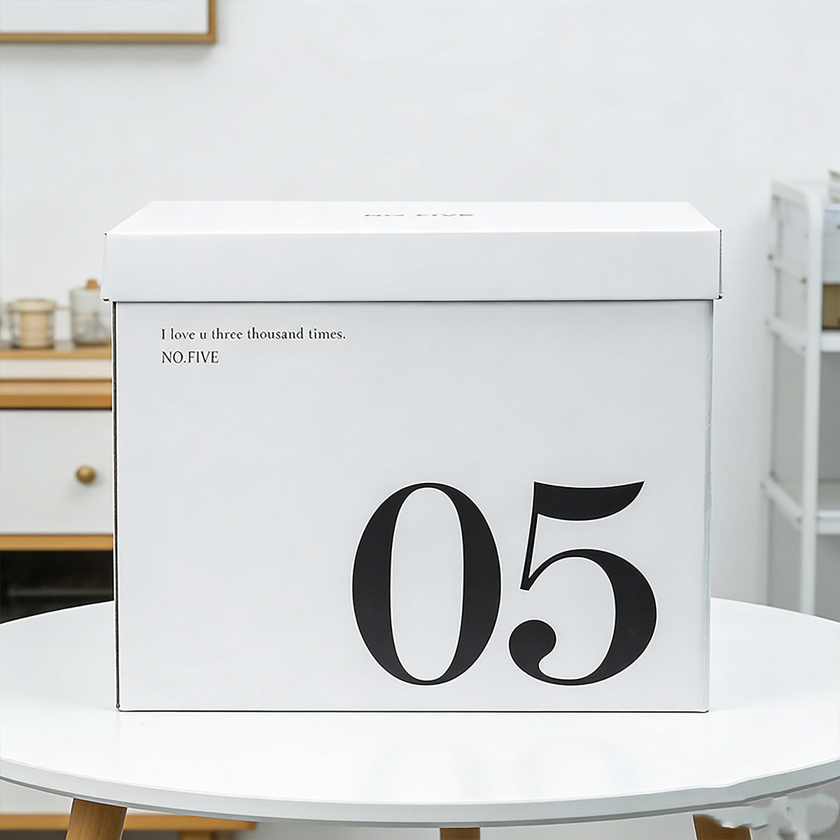 Large Capacity Paper Storage Boxes Portable Minimalist 2PCS