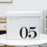 Large Capacity Paper Storage Boxes Portable Minimalist 2PCS