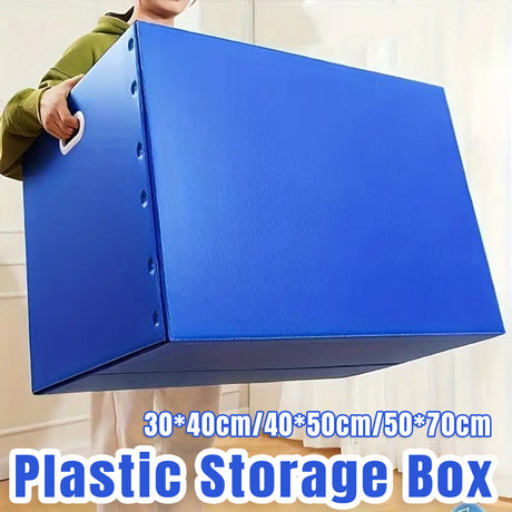 Plastic Storage Box Foldable Moving Organizer 1Pack