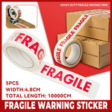 Fragile Warning Tape High Adhesion Shipping Box Labels 5 Rolls