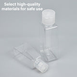 100pcs 30ml 60ml Trapezoidal Clear Refillable Cosmetic Bottles