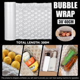 Clear Bubble Wrap Roll Shock Absorbent Packaging for Shipping