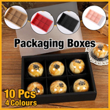 Gift Boxes with Frosted PVC Lids 10PCS 4Colours