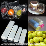 Food-Grade POF Heat Shrink Bags 100/200PCS for Vacuum Sealer Packaging