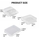 Transparent Plastic Storage Boxes 100PCS PP Small Parts Organiser