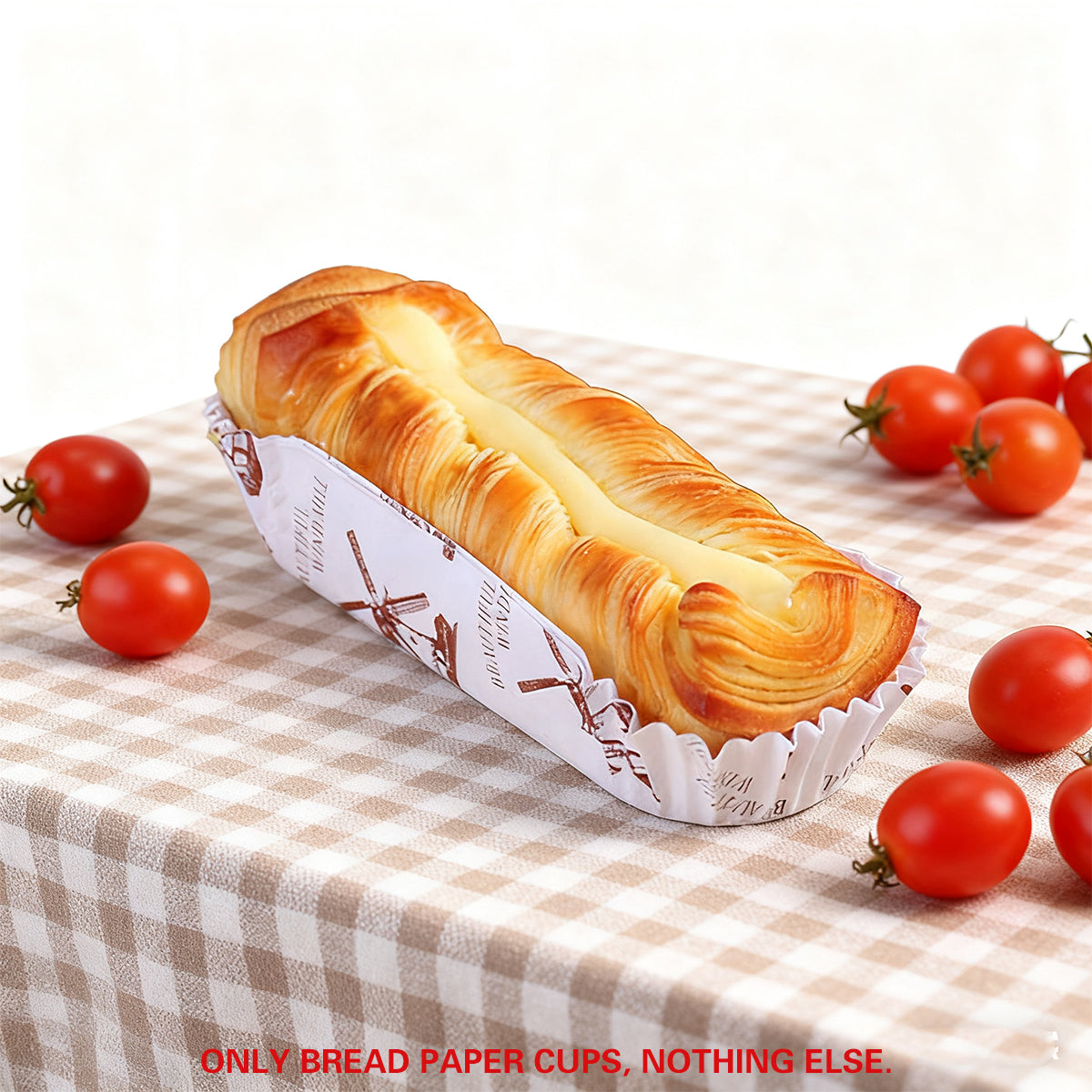 300PCS Bread Paper Cups Food Grade Oil Proof Heat Resistant