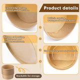50PCS 750ml Disposable Paper Bowls with Lids Food-Grade for Takeaway Packaging