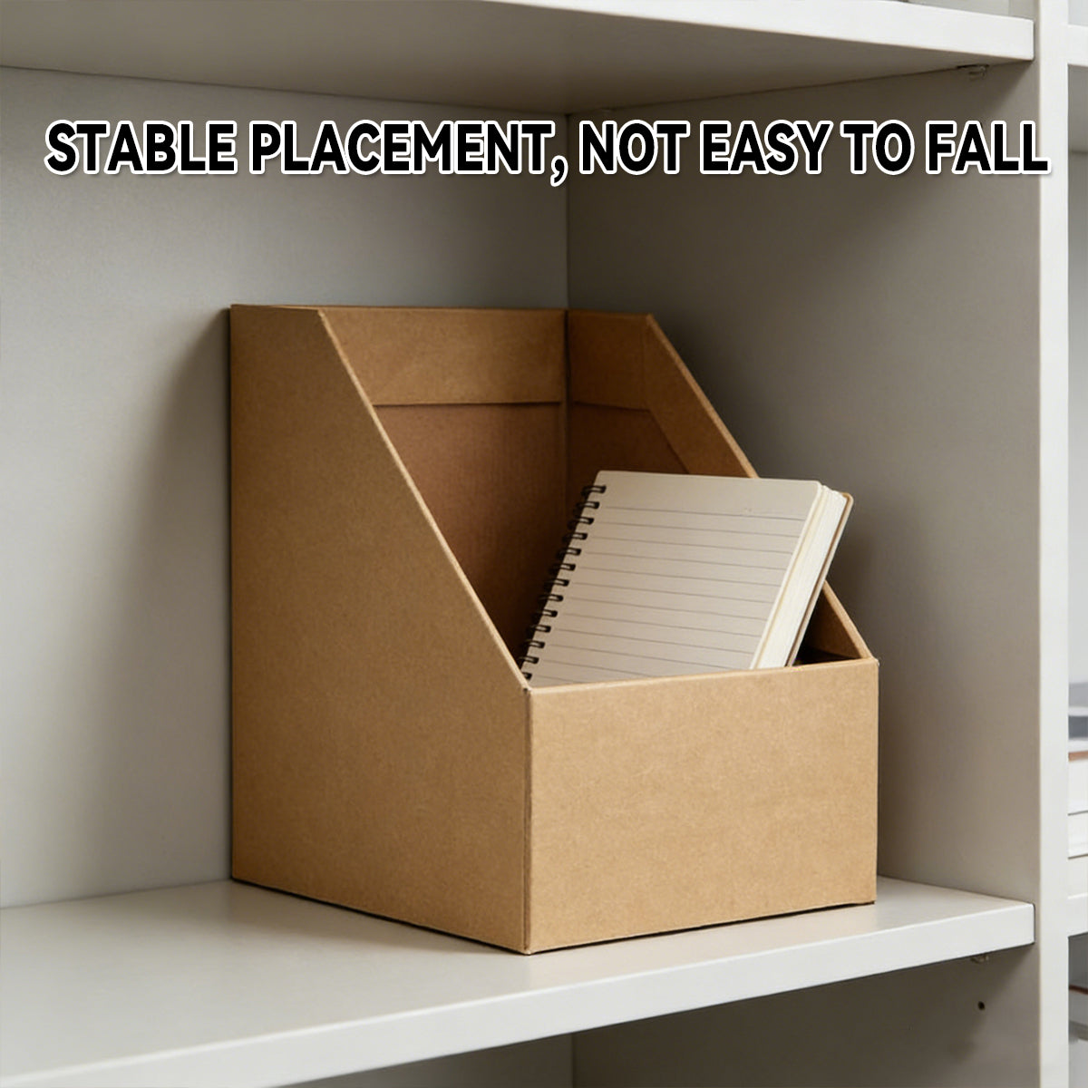 Kraft Paper Desktop Storage Boxes Document Organiser 6PCS