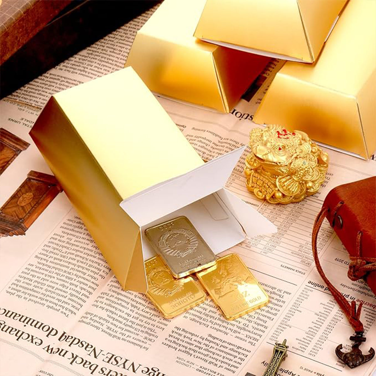 20pcs Gold Candy/Chocolate Gift Boxes Party Favor Cartons
