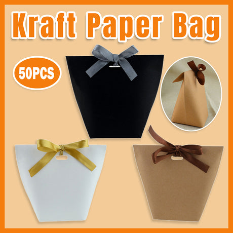 Kraft Paper Bags Party Candy Gift Bags 50PCS