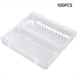 100PCS Disposable Transparent Food Grade Cake Pastry Takeaway Boxes