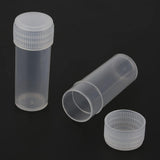 200PCS 5ml Clear Plastic Sample Bottles with Screw Lids for Storage