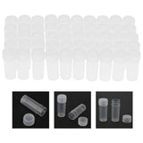 200PCS 5ml Clear Plastic Sample Bottles with Screw Lids for Storage