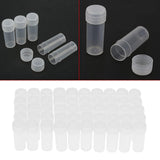 200PCS 5ml Clear Plastic Sample Bottles with Screw Lids for Storage