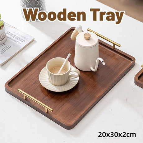 Rectangular Wooden Tea Tray 1Pack