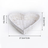 Woven Storage Basket Heart Shaped 1Pack