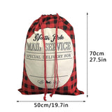 Add a rustic touch to your holiday celebrations with this charming Plaid Christmas Gift Bag. 