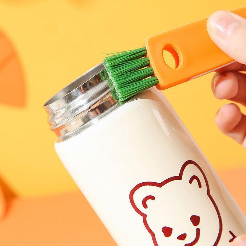 Plastic bottle cap straw brush cleaner