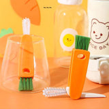 Plastic bottle cap straw brush cleaner