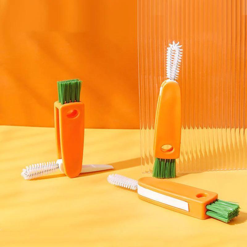 Plastic bottle cap straw brush cleaner